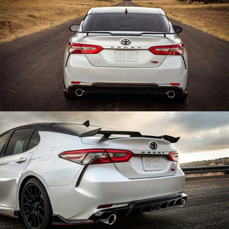 For Toyota Camry corolla poiler High Quality ABS Material Car Rear Wing Primer Color Rear Spoiler  TRD style 2018 2019