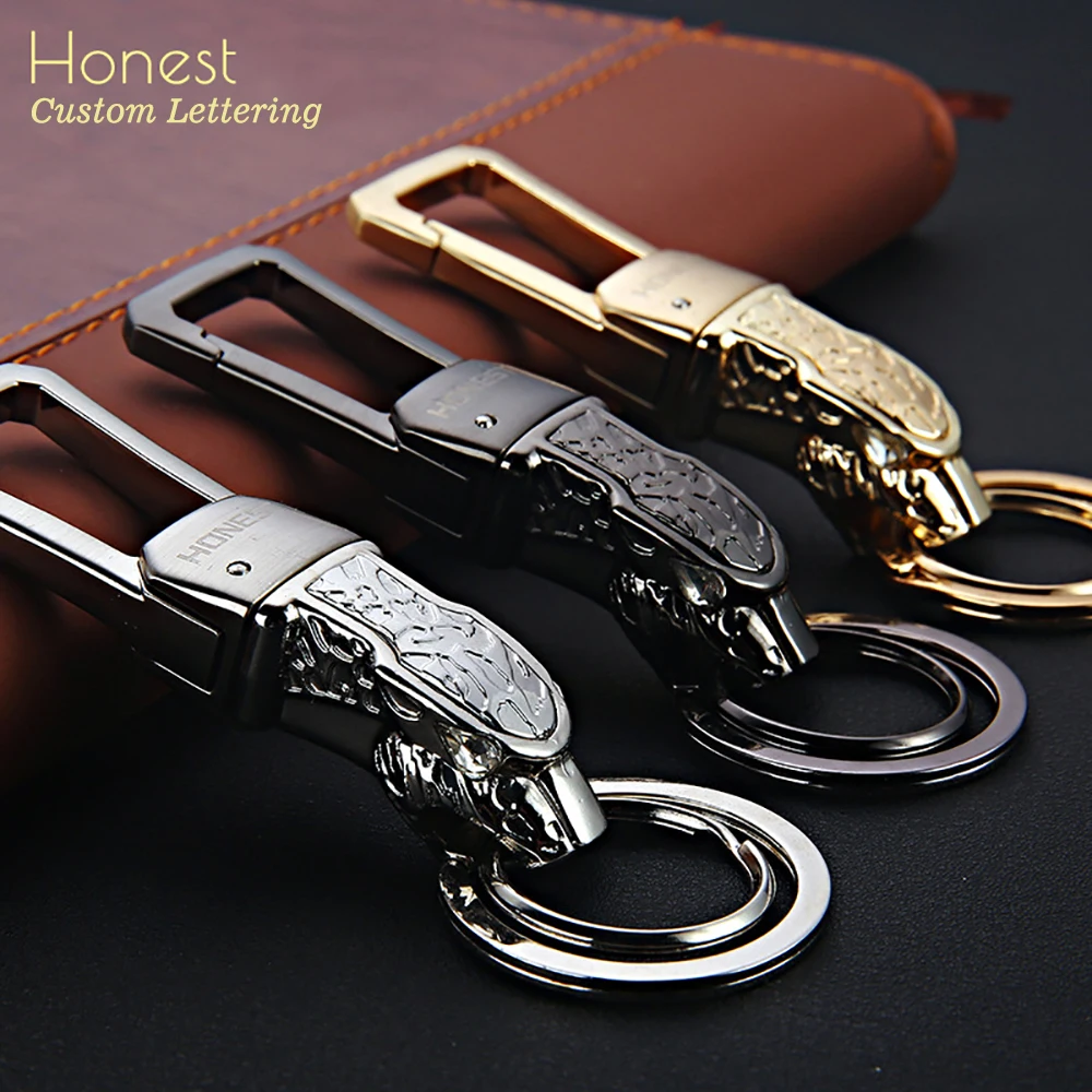 Classic Leopard Keychain Luxury Men Women for Car Key Ring Holder Animal Bag Pendant Fathers Day Gift Jewelry Gadget Accessories