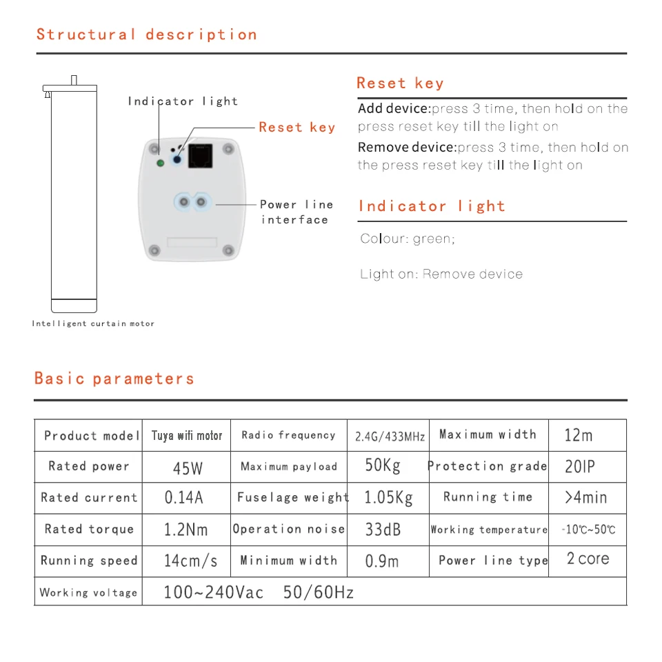 Motori elettrici intelligenti per tende Tuya WiFi motore intelligente con supporto remoto RF Alexa Google 37 alice per Smart Home