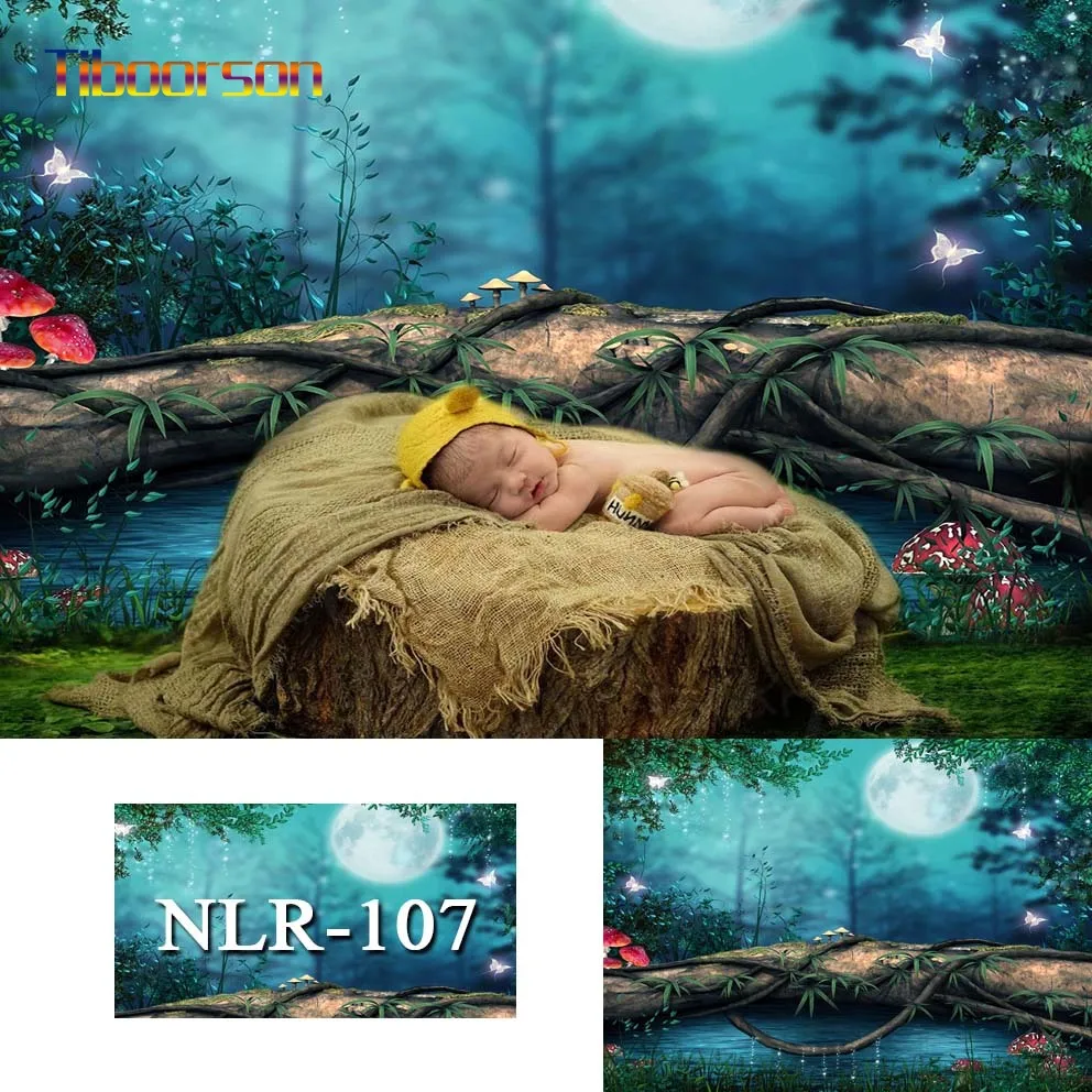 Newborn Baby Photographic Backdrops Magical Jungle Tree Scenic Backgrounds For Kids People Portrait Photocall Photozone