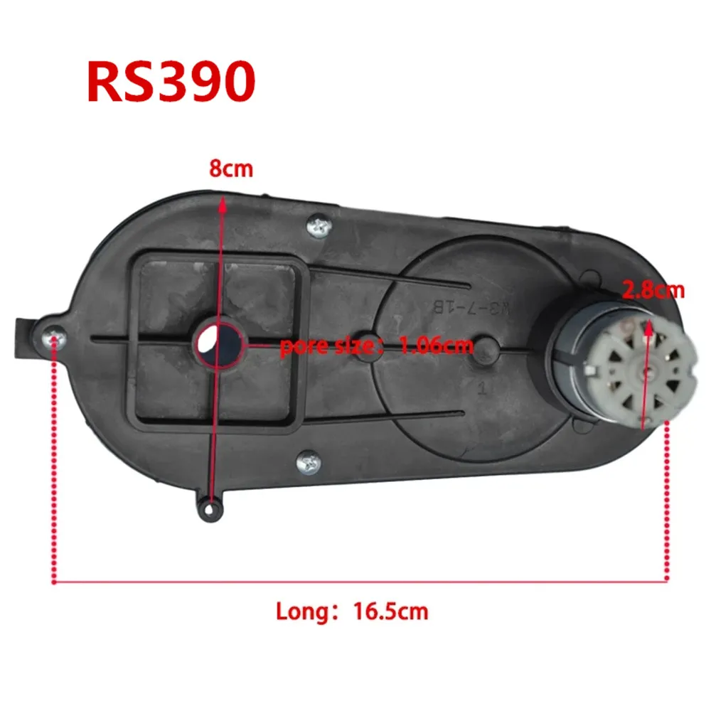 Remote Control Car 5 Plum Gearbox with Motor DC 6V 12V Children Electric Car Gear Box,Toy Car DC Engine Reducer 550 and 390