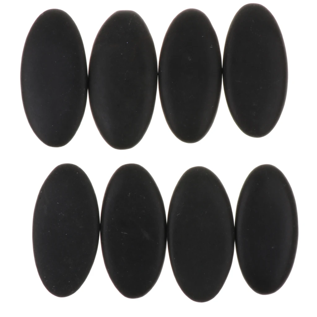 8 pcs, Large Massage Stones Lava Natural Stone Set Hot Spa Rock Basalt Stones, Volcanic Energy Stones