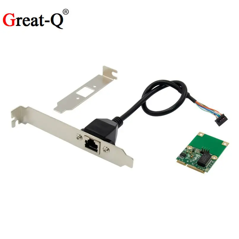 

mpcie mini PCIe LAN server network card Intel I210AT GbE Ethernet RJ45 adapter card 1000m mini pci-e converter dual port gibabit