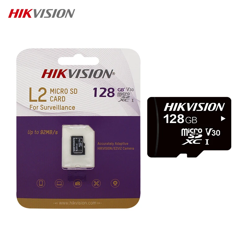 HIKVISION Micro SD Card 16GB 32GB 64GB 128GB 256GB Professional Memory Card for Surveillance Up to 92MB/s Microsd Flash TF Card