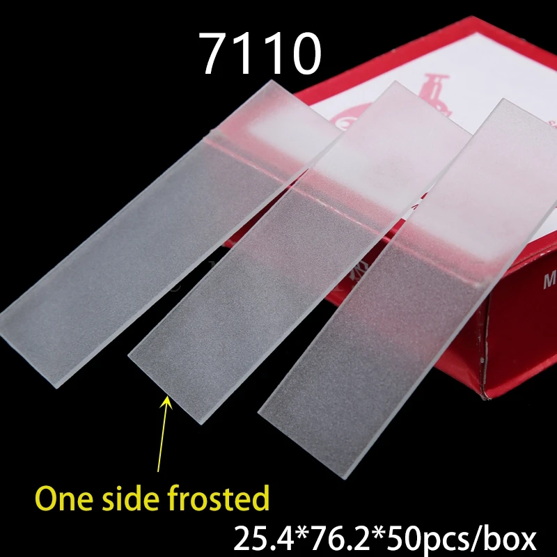 Caja de portaobjetos de vidrio para microscopio, cubierta de sección de experimento biológico, suministros de laboratorio con tobogán de vidrio