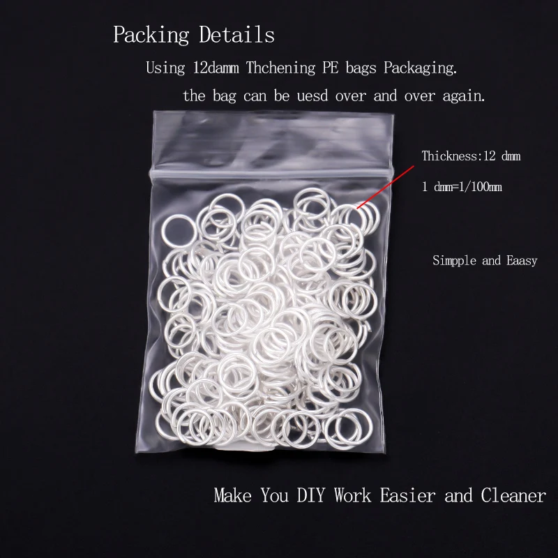 50-200 teile/los 3-20mm Offene Einzelne Schleifen Jump Ringe Split Ringe Für Schmuck Finden, Die DIY zubehör Anschlüsse Liefert – Detail 2