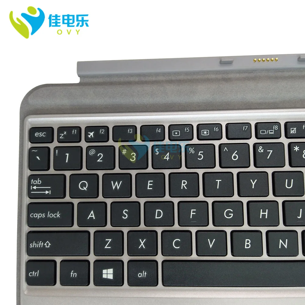 US UK Keyboard Topcase Palmrest For Asus Transformer Mini T102HA US QWERTY Replacement Keyboards Silver Cover 0KNB1-00A4US00