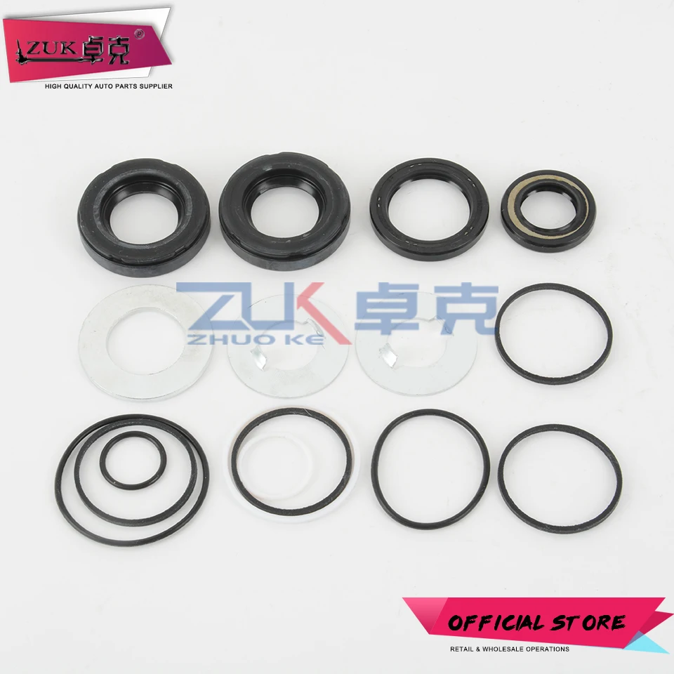 ZUK For HONDA For ACCORD Power Steering Gear Box Repair Kit O-Ring Oil Seal Gasket Set Year 2003-2007 CM4 CM5 CM6 2.0L 2.4L 3.0L