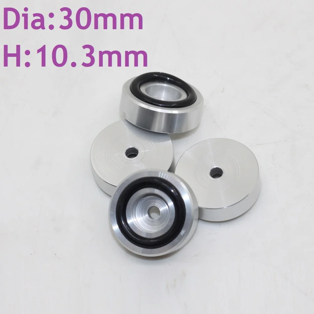 

Rubber Ring Shock Absorption High Grade Silver Aluminum Alloy Machine Feet Diameter 20mm 30mm 39mm DIY Enclosure