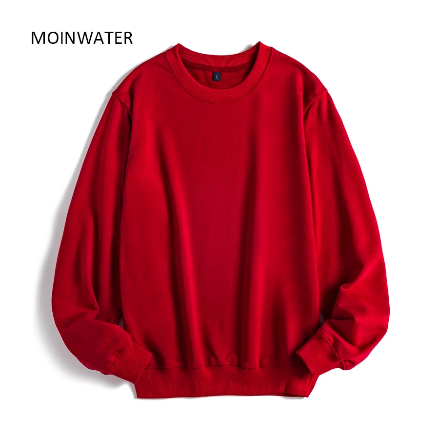 MOINWATER Women Casual Sweatshirts Lady New Streetwear Hoodies Female Terry White Black Hoodie Tops Outerwear MH2002