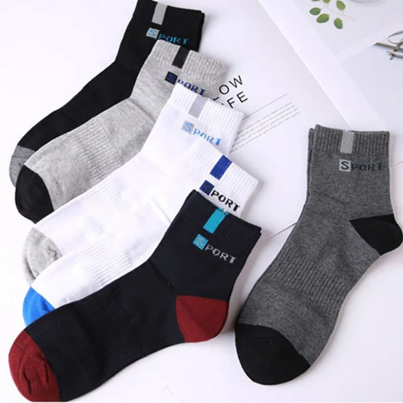 5 Pairs High-quality Bamboo Fiber Breathable Deodorant Business Men Tube Socks For Autumn And Spring Summer Plus Size EUR 38-47