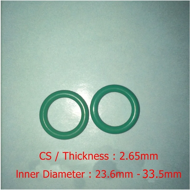 100 PCS FKM Rubber O RING CS 2.65mm x ID 23.6/25/25.8/26.5/27/28/29/30/31.5/32/32.5 O-Ring Fluorine O Gasket Sealing O Ring