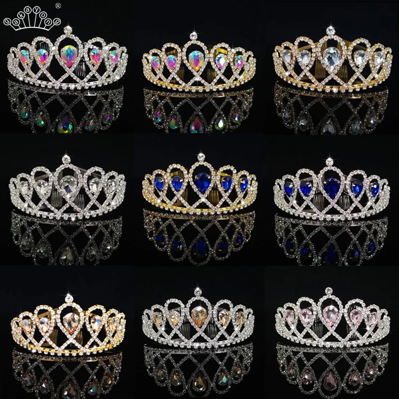 New Wedding Crystal Crown For Bride Headpiece Baroque Tiara And Crown Fashion Princess Tiara Rhinestone Hair Accessories Jewelry