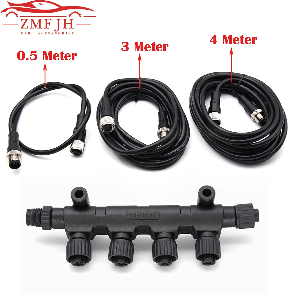 

For CX5003 Multifunction NME A2000 converter Accessories 0.5-4Meter Length Black Cables and Up to 5 Cables Lines Connector