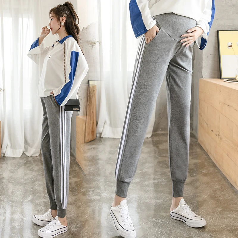 Make pregnant women pants outside during the spring and autumn style recreational pants leggings trousers fall maternity autumn