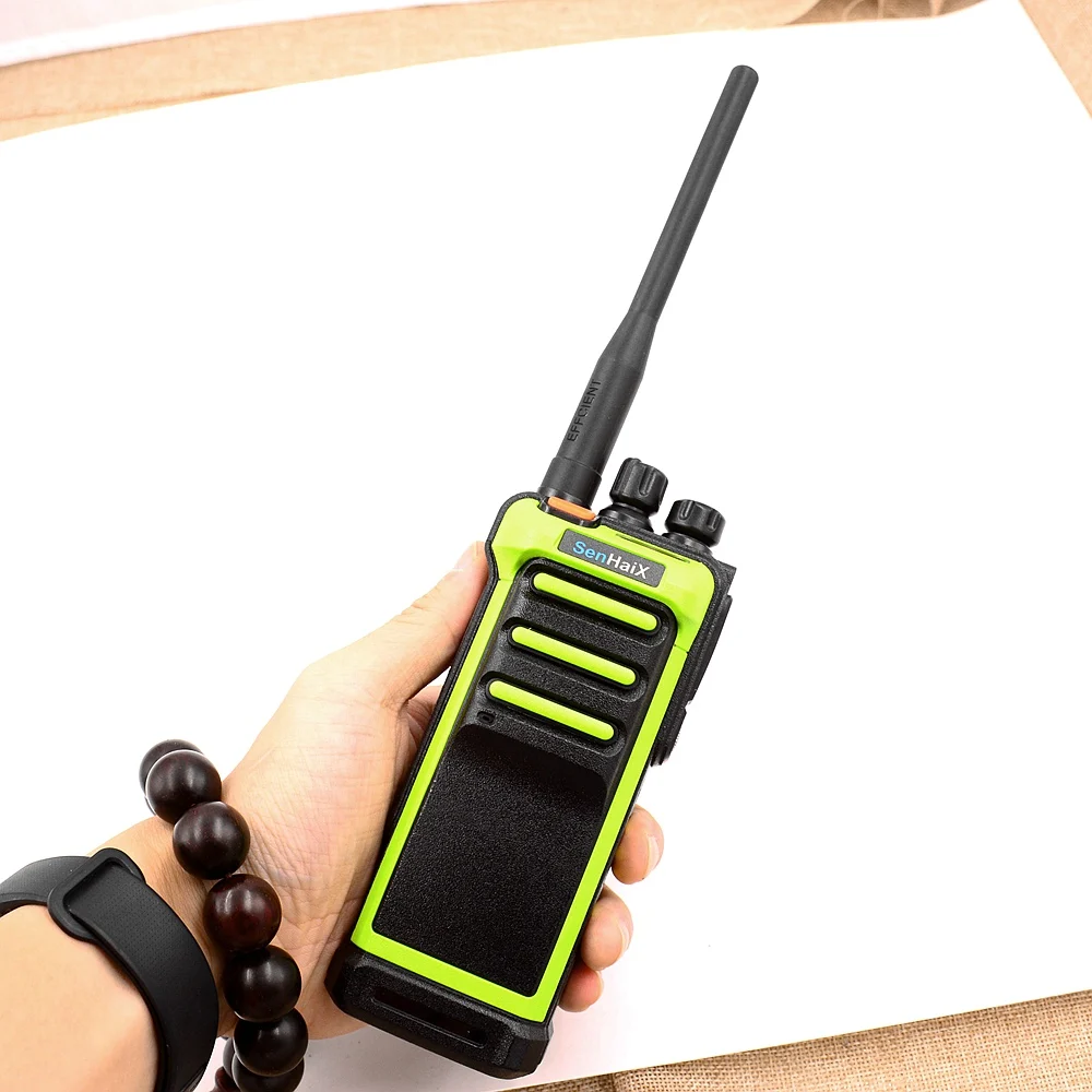 Imagem -03 - Walkie Talkie com Tela Led Interfone à Prova Dágua Rádio fm Bidirecional Vhf 136-174mhz Transceptor de Presunto Conexão ao ar Livre Interfone Senhaix-gt10