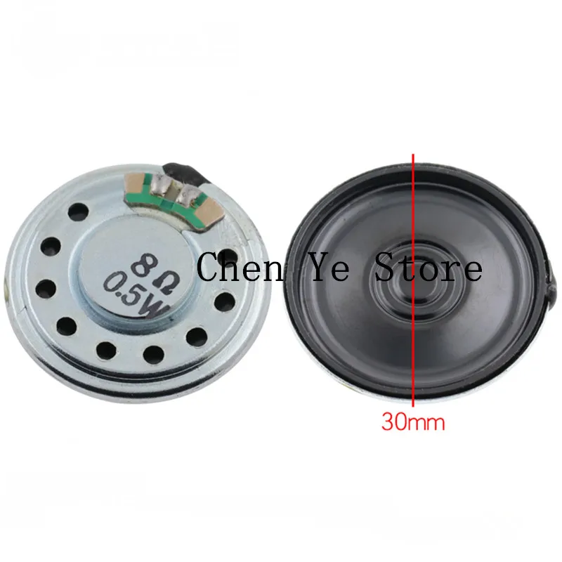 1PCS 0.5W 8R Horn Loud Speaker Buzzer Ringer 20MM 23MM 28MM 30MM 36MM 40MM 8 ohm 0.5W Small loudspeake