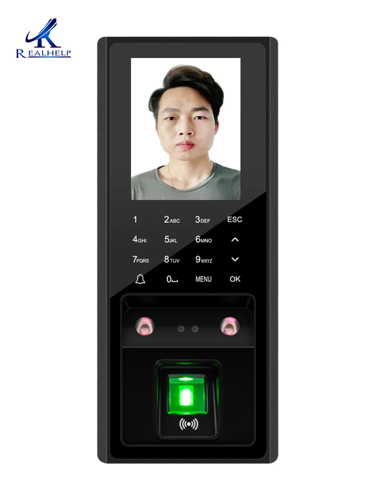 Gesicht Anerkennung Access Control System Gebaut-in USB Port Touch Tastatur Optische Sensor RJ45 Interface 12V DC, 3A