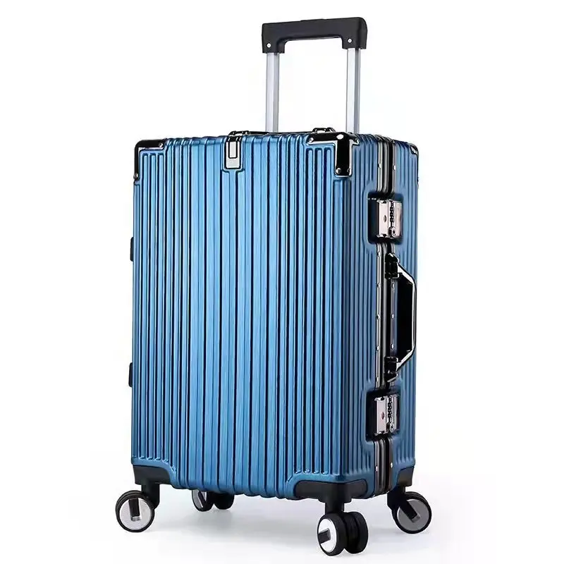 Chất Lượng Cao 20 "22" 24 "26" Khung Nhôm Du Lịch Cao Cấp Vali Cabin Với Tắt Tiếng Bánh Xe TSA khóa Lăn Hành Lý Miễn Phí Vận Chuyển