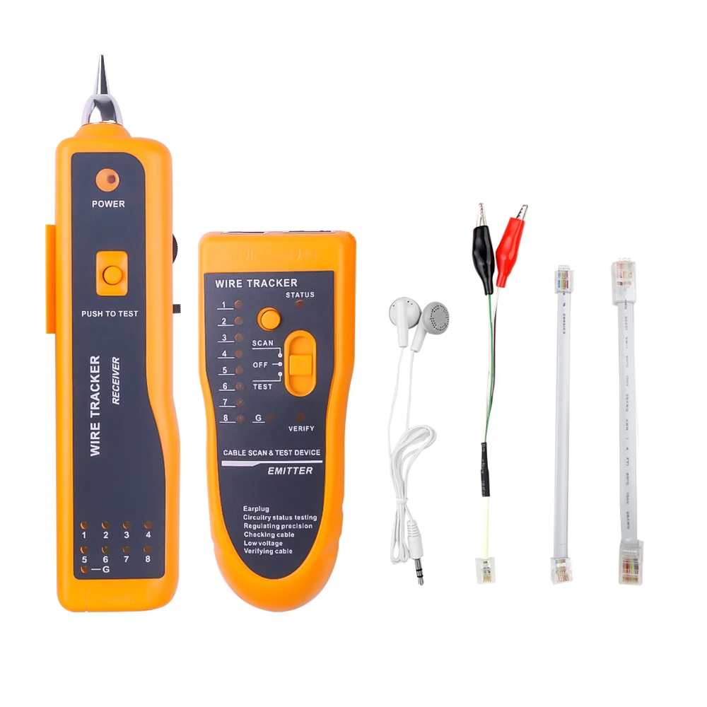 JW-360 LAN Network Cable Tester Diagnose Tone Cat5 Cat6 RJ45 UTP STP Line Finder RJ11 Phone Telephone Wire Tracker Tracer