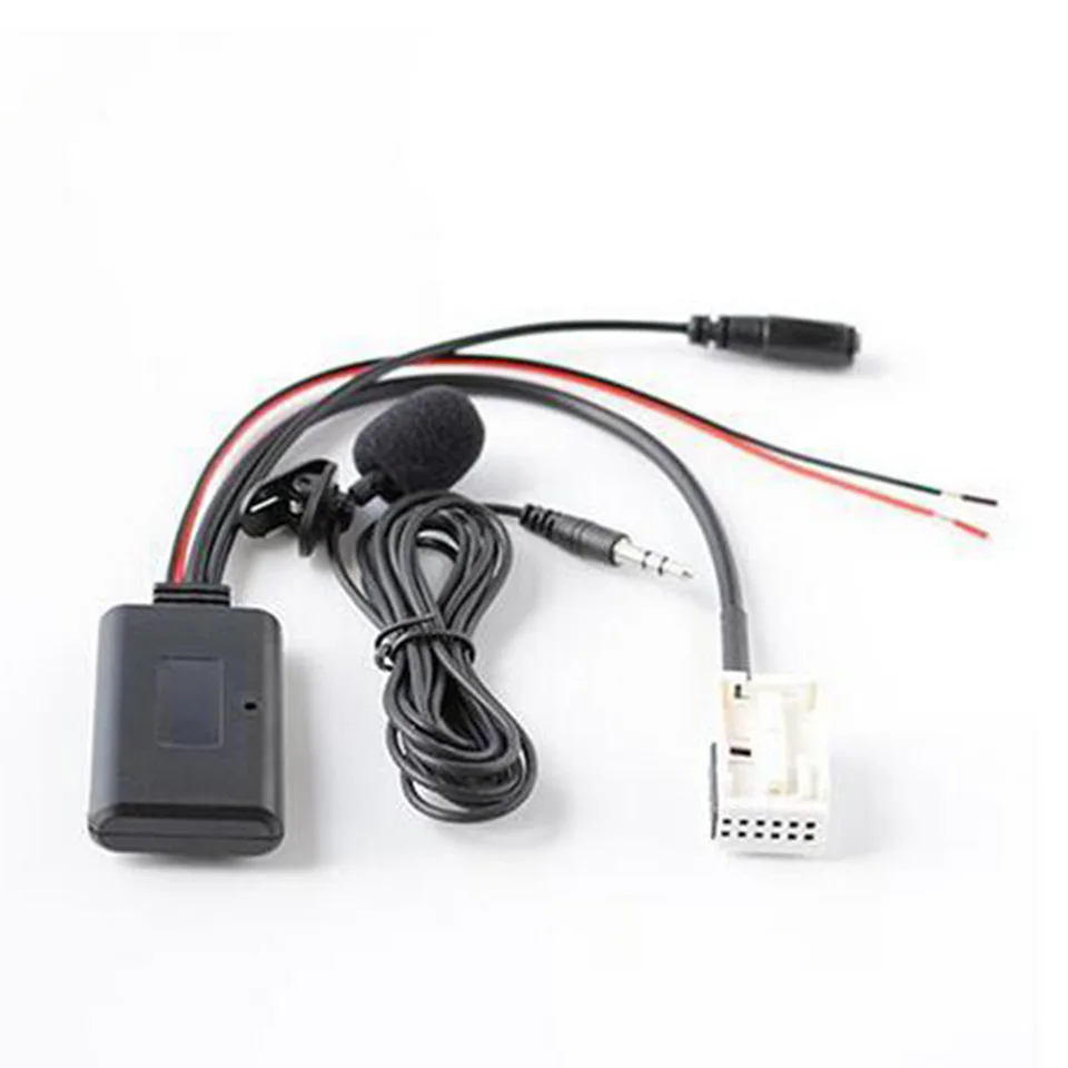 Qiilu Câble Bluetooth 5.0 Radio AUX 12 Broches Pour Mercedes W169 W245 W203 W209 W164 - Audio 20/50/Command