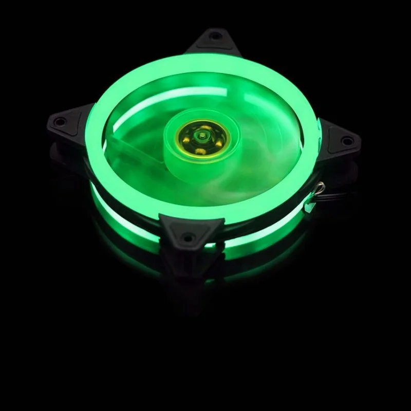 Colorful Flash LED Case Fan 120mm Silent Sleeve Bearing 4pin 3pin Desktop PC Computer Cooling CPU Radiators