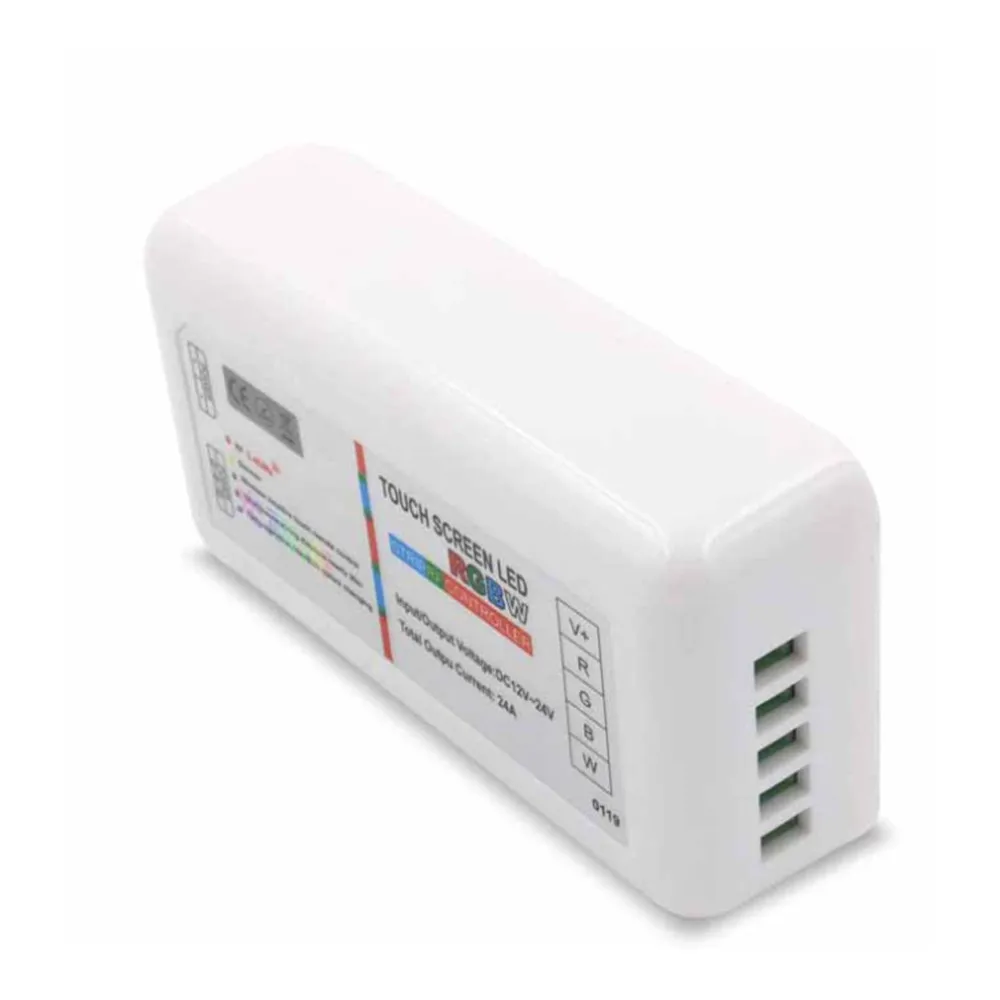 DC12-24V 6A LED RGBW RGB Controller Touch Screen 2.4G RF Wireless Remote Controller LED Dimmer For 5050 RGB RGBW RGBWW LED Strip