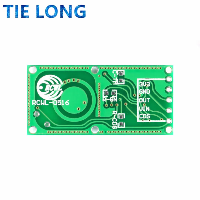 Módulo sensor de radar de micro-ondas RCWL-0516 Módulo de interruptor de indução de corpo humano Sensor inteligente