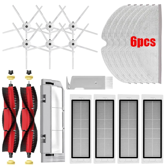 Voor XiaoMi Roborock s5 Max s6 MaxV s6 Pure Vacuüm Onderdelen Watertank Stof Box HEPA Filter Hoofdborstel Mop Doek Zijborstel