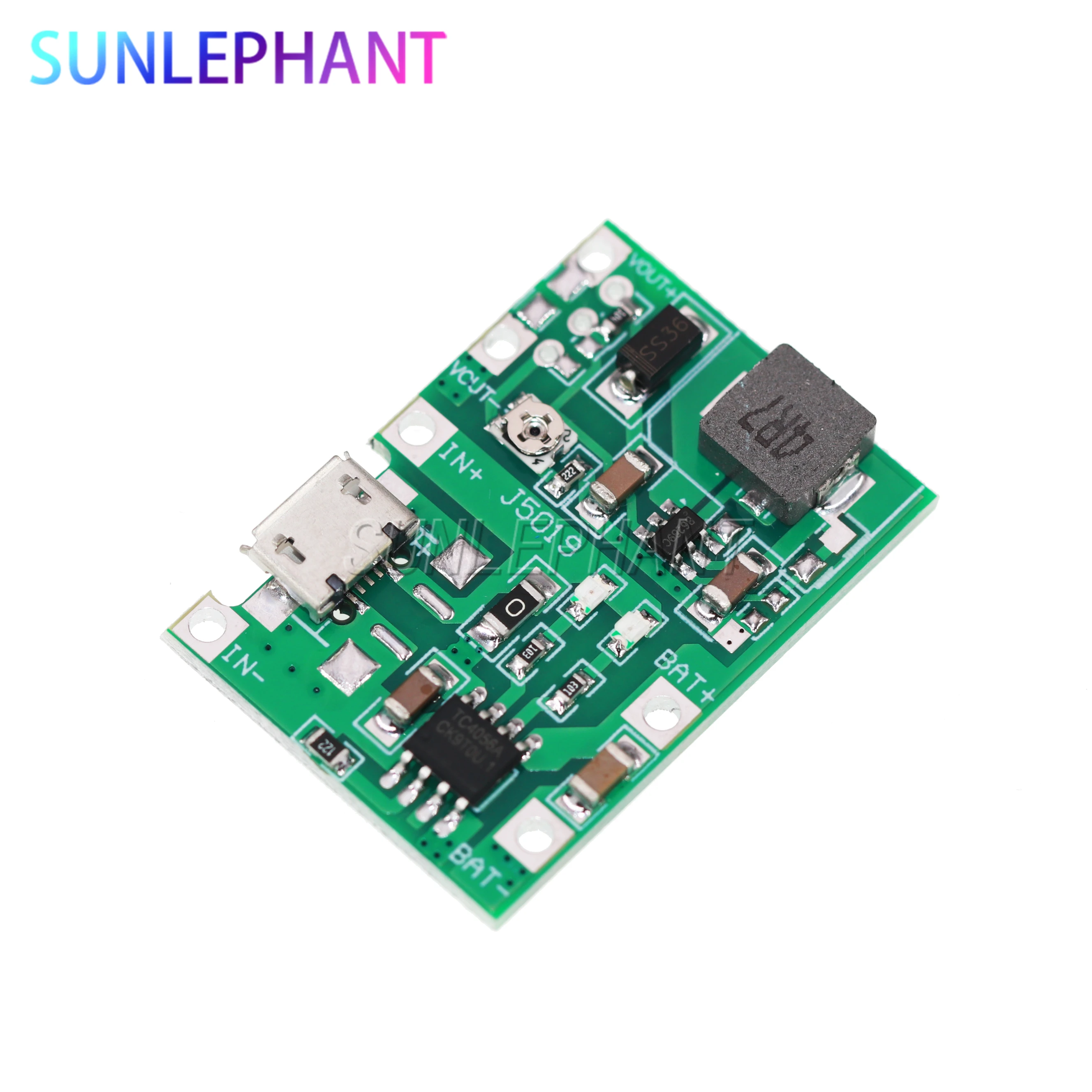 DC 3.7V 9V 5V 2A Adjustable Step Up 18650 Lithium Battery Charging Discharge Integrated Module