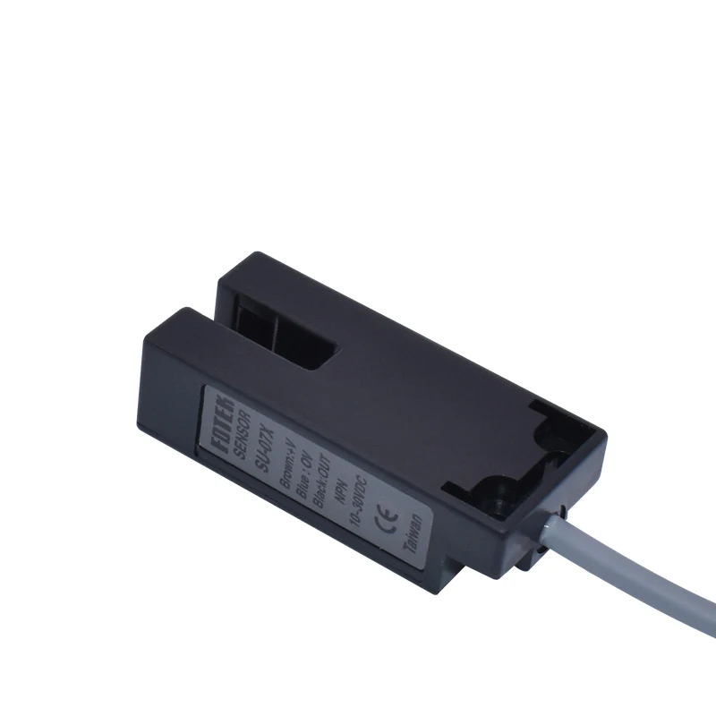 Taiwan original FOTEK SU-07X photoelectric switch U slot label machine sensor NPN normally open induction 7MM