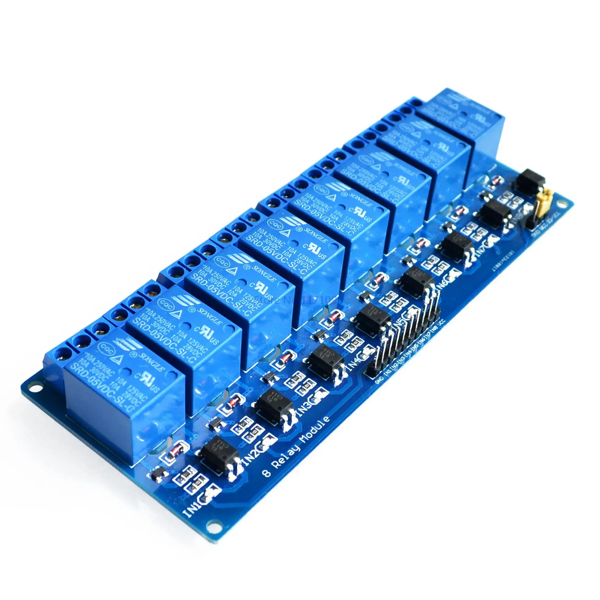 LTRIG custom 1Pcs 8 channel 8-channel relay control panel PLC relay 5V module for arduino hot sale in stock