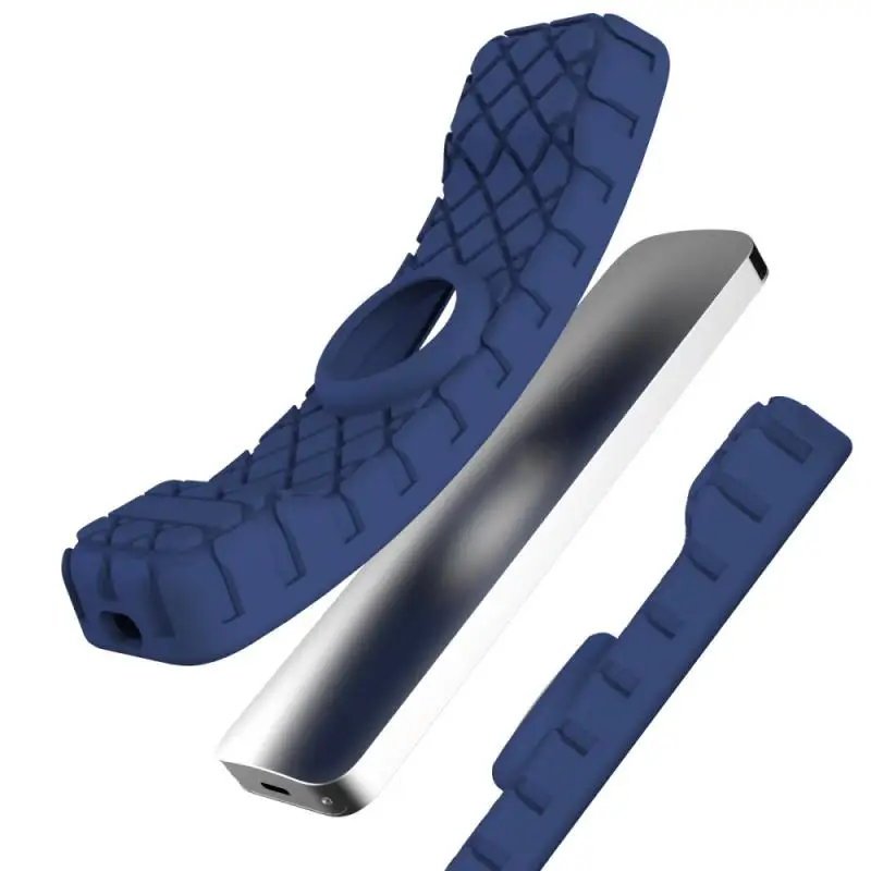 حافظة حماية لجهاز التحكم عن بعد من السيليكون لهواتف أبل 4K HD TV Siri غطاء متين مضاد للانزلاق لهواتف أبل AirTag مقاومة للصدمات