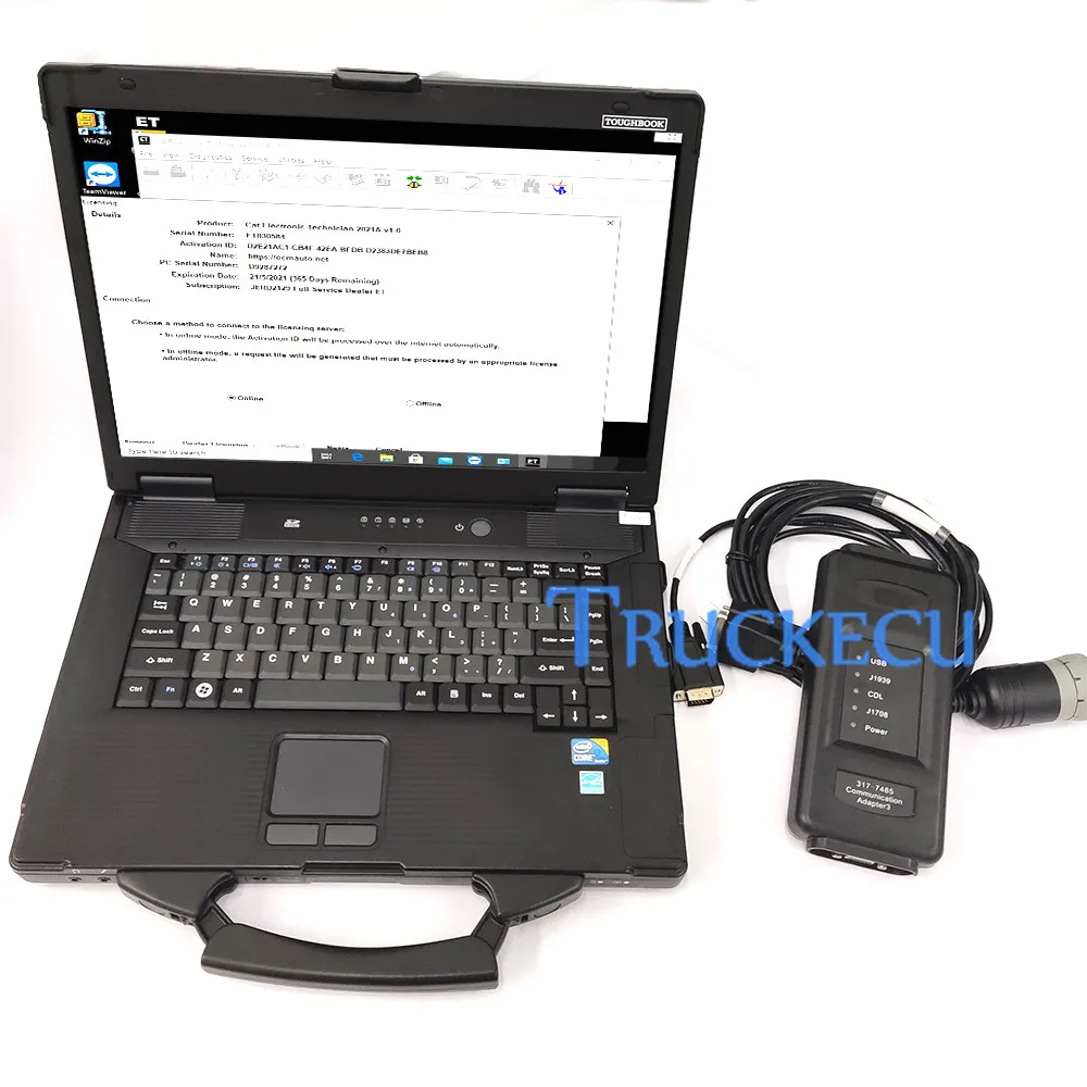 ET Communication Adapter III 317-7485 comm 3 diagnostic tool ET 4 diagnostic interface+SIS+Flash+CF52 laptop ready to use