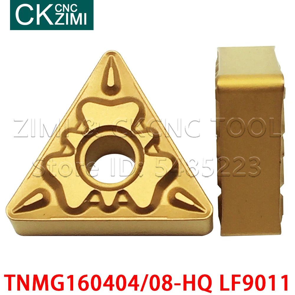 10 قطعة TNMG160404-HQ LF9011 TNMG160408-HQ LF9011 أدوات كربيد تحول إدراج CNC مخرطة الخشب تحول أدوات شفرة TNMG للصلب