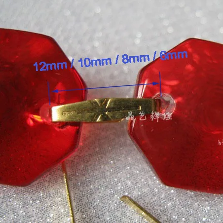 1000pcs 12mm / 10mm / 8mm / 6mm Brass Metal Butterfly Buckles Crystal Chandelier Bead Bowtie Connector Metal Connectors