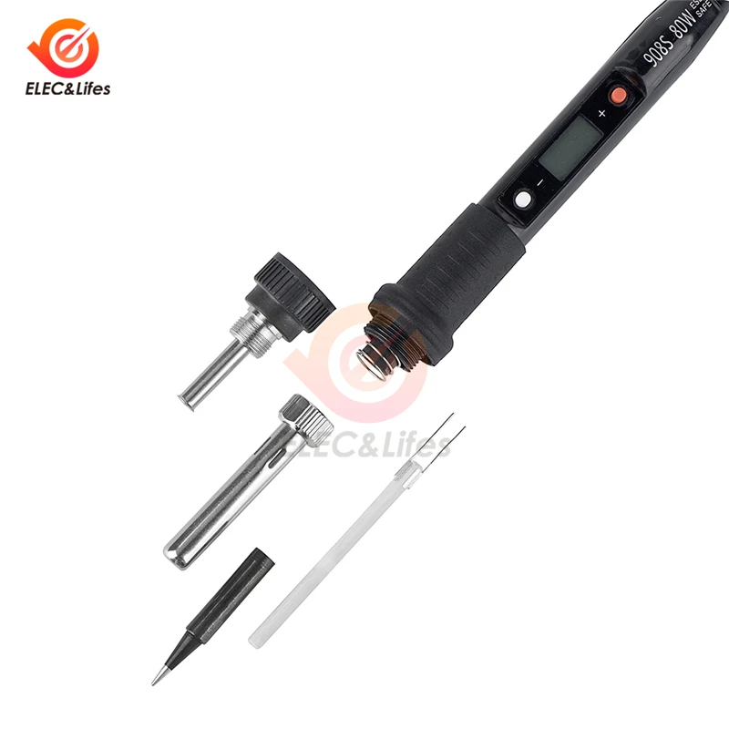 110V 220V 80W Electric Soldering Iron LCD Digital Display Adjustable Temperature Soldering Iron Tips US/EU Welding Solder Tools