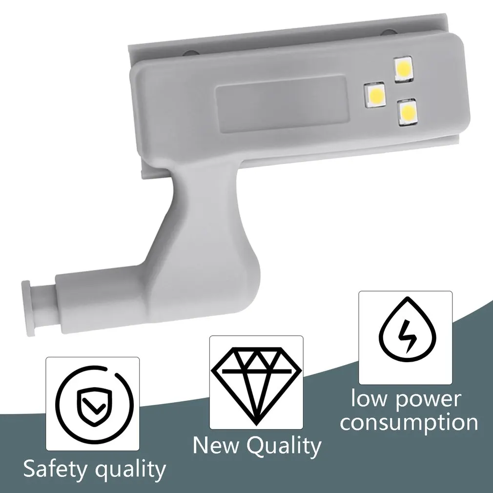 Universal Mini Size Kitchen Bedroom Cabinet Cupboard Closet Wardrobe Inner Hinge LED Sensor Light Lamp System