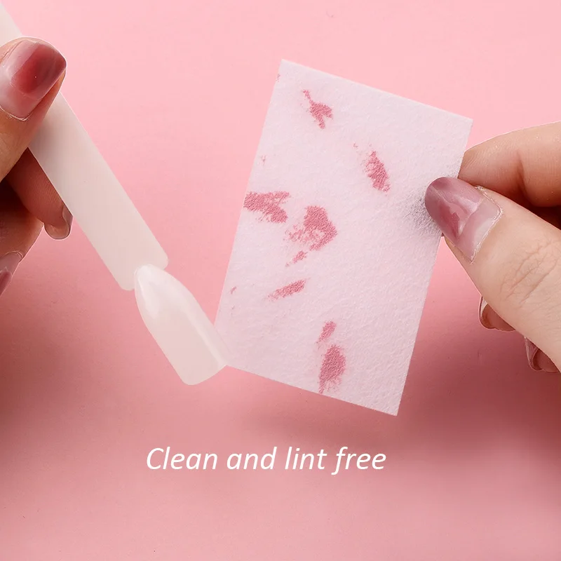 100% algodão unha polonês removedor de lint-livre toalhetes limpador de papel almofada mão guardanapo unhas polonês arte limpeza manicure ferramentas