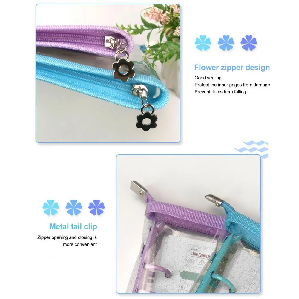 Carpeta de papel en espiral práctica, cubierta de cuaderno con 10 papeles interiores, carpeta multifunción, cubierta de cuaderno