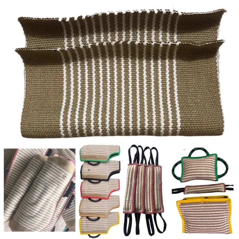 Woven Thick Jute Cloth Tear-Resistant Linen Coarse Cloth Raw Material For Dog Training Sleeves Bite Stick Target Special Cloth