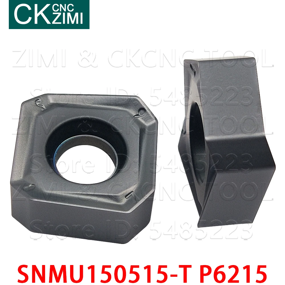 SNMU150515-T P6215 كربيد ساحة الطحن القاطع إدراج CNC قطع الطحن إدراج أداة SNMU للصلب الفولاذ المقاوم للصدأ الحديد الزهر