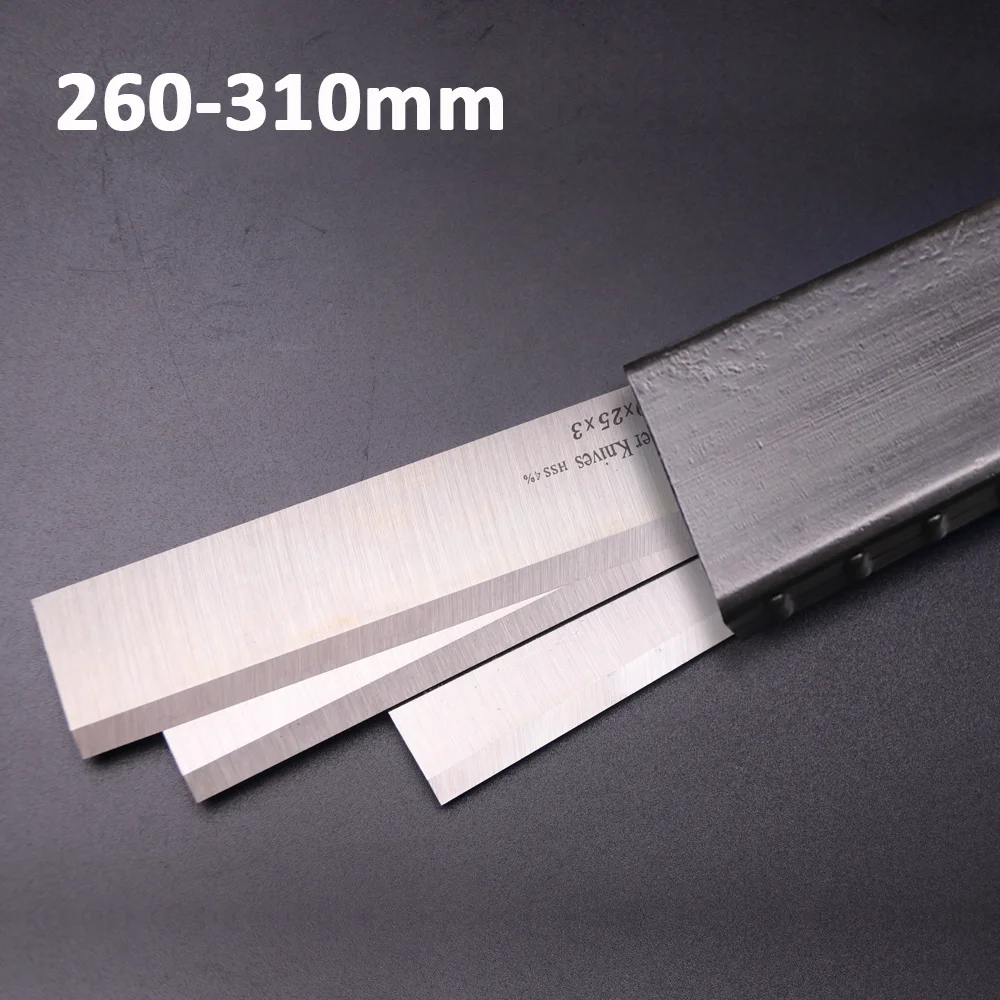 260-310mm Woodworking Cutter W18 HSS Electric Planer Blade Scheppach Knife for Hard Wood Cutting Dewalt Jet Machine 300mm 12\