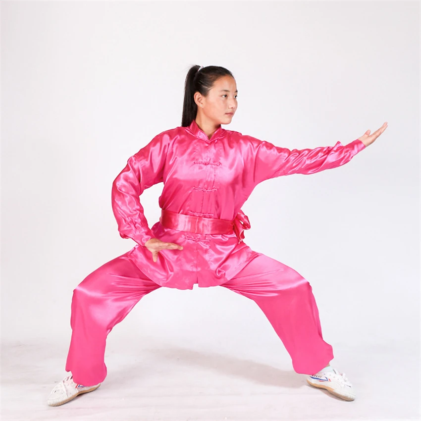 8Color chiński Kung Fu ubrania dla chłopców tradycyjne Tai Chi Wushu jednolite dzieci odzież sceniczna zestaw spodni 100-160CM