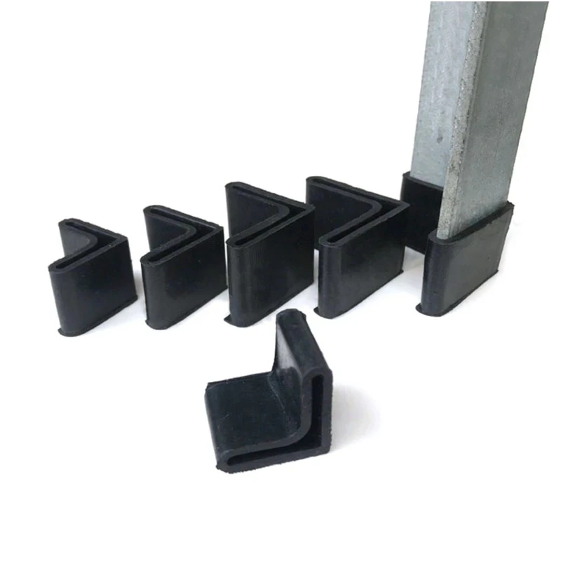 Hoek Ijzer Rubber Cover L Soort Driehoek Cover Goederen Plank Voeten Cover Meubilair Tafel Stoel Voeten Been Pad Floor Protector caps