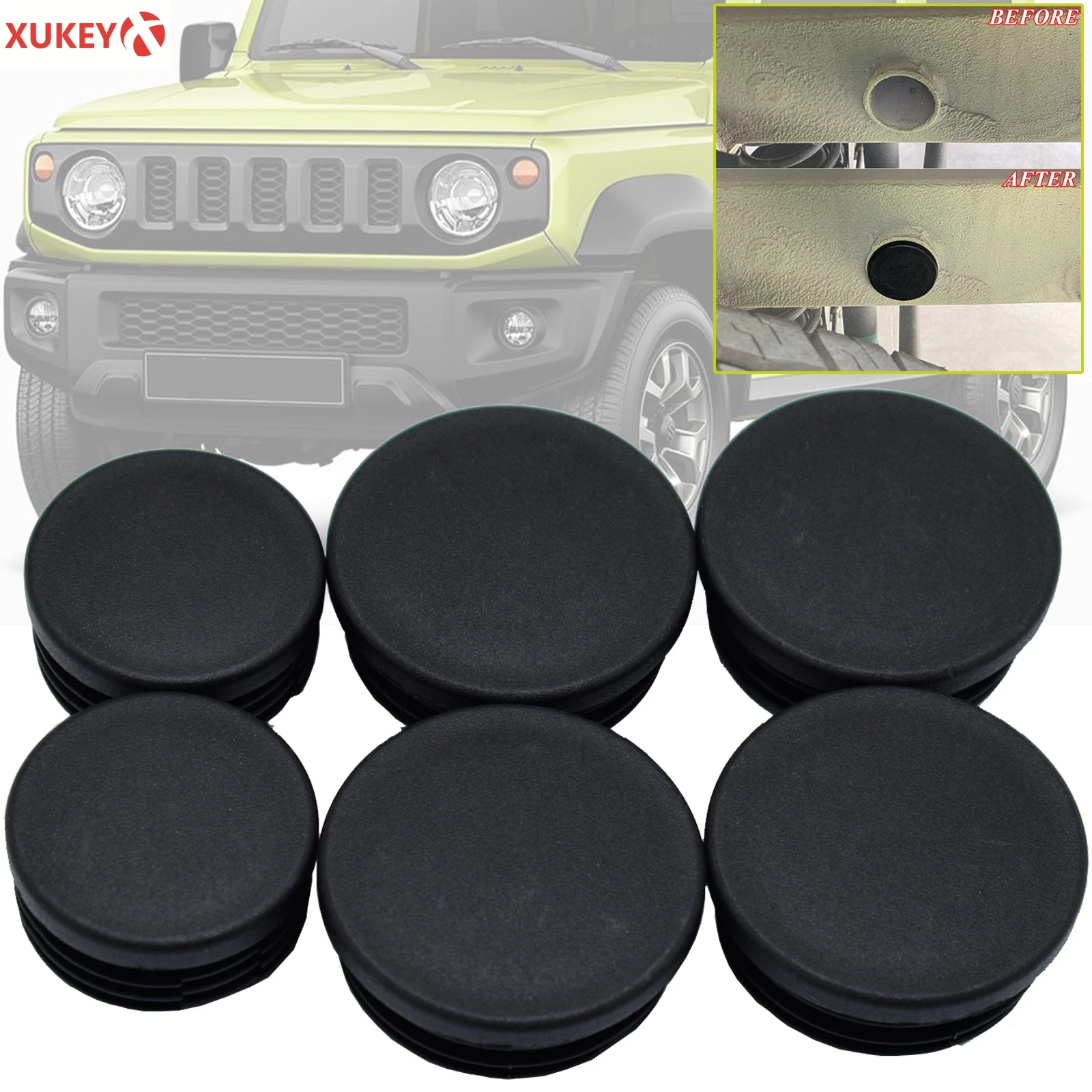 For Suzuki Jimny JB64W 2021 2020 2019 Chassis Waterproof Protective Plug Exterior Front Rear Suspension Bottom Bracket Cover Cap