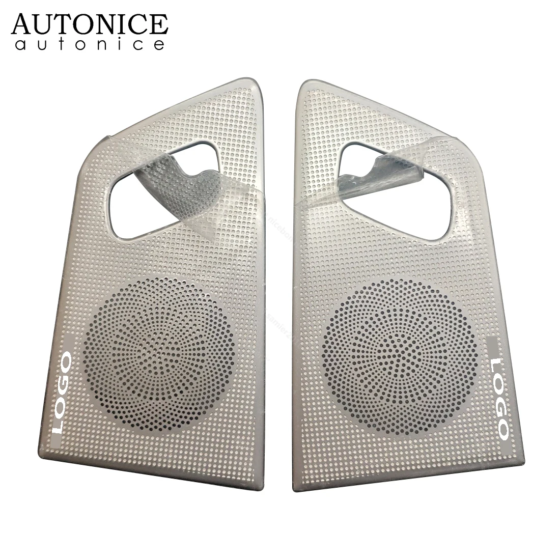 2pc Stainless Postern Door Speaker Audio Ring Cover Trim Fit for Ford  Everest Endeavour 2015 2016 2017 2018 2019 2020 2021