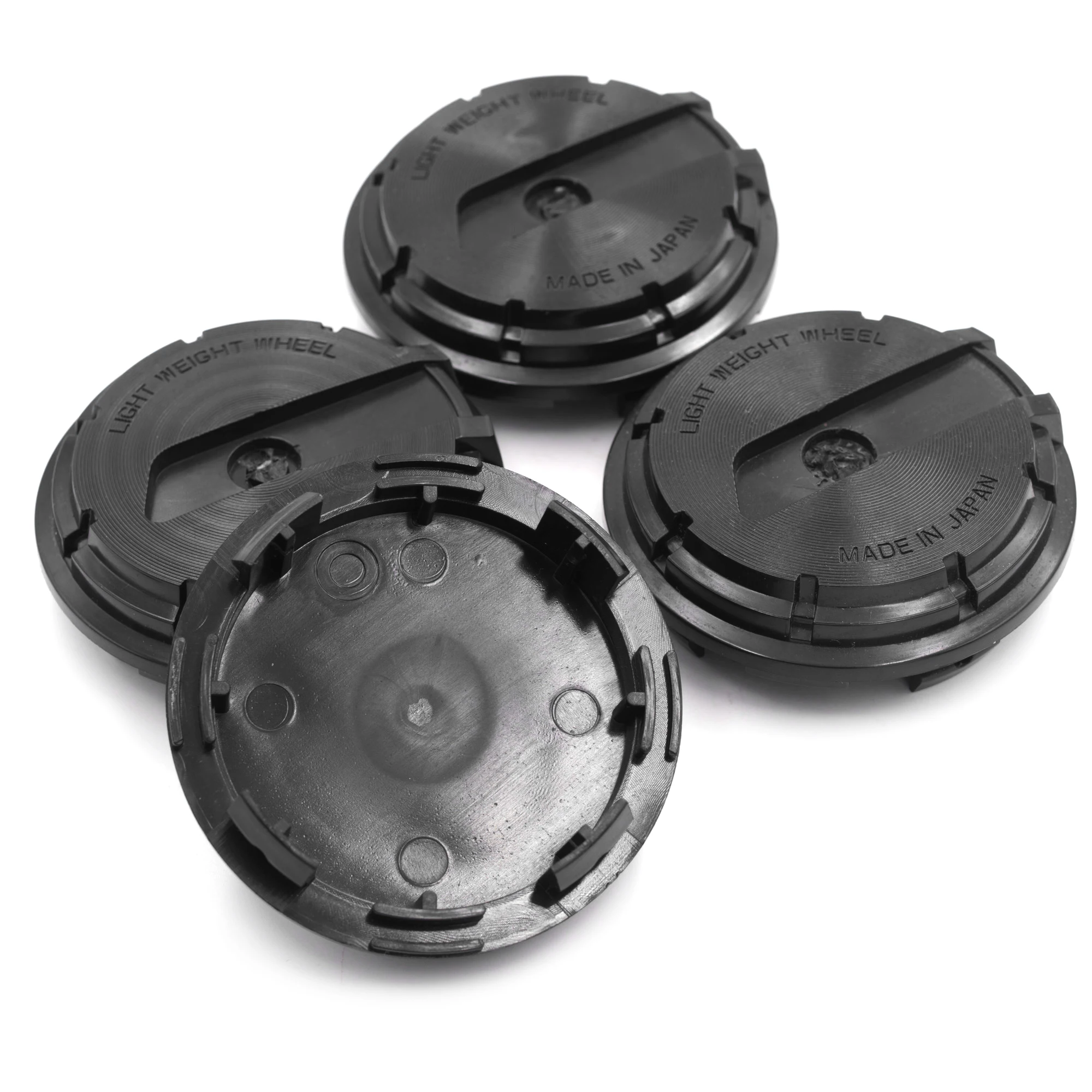 4pcs 65mm Wheel  Hubcap For 57CR 57DR Gram Lights Rim Center Cover No Stickers Refit Styling  Hub Cap Car Accessories Black