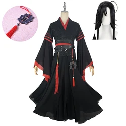 2021 Wei Wuxian Cosplay Mo Xuanyu Costume Anime Grandmaster of Demonic Cultivation Cosplay Mo Dao Zu Shi Costume Men and wig