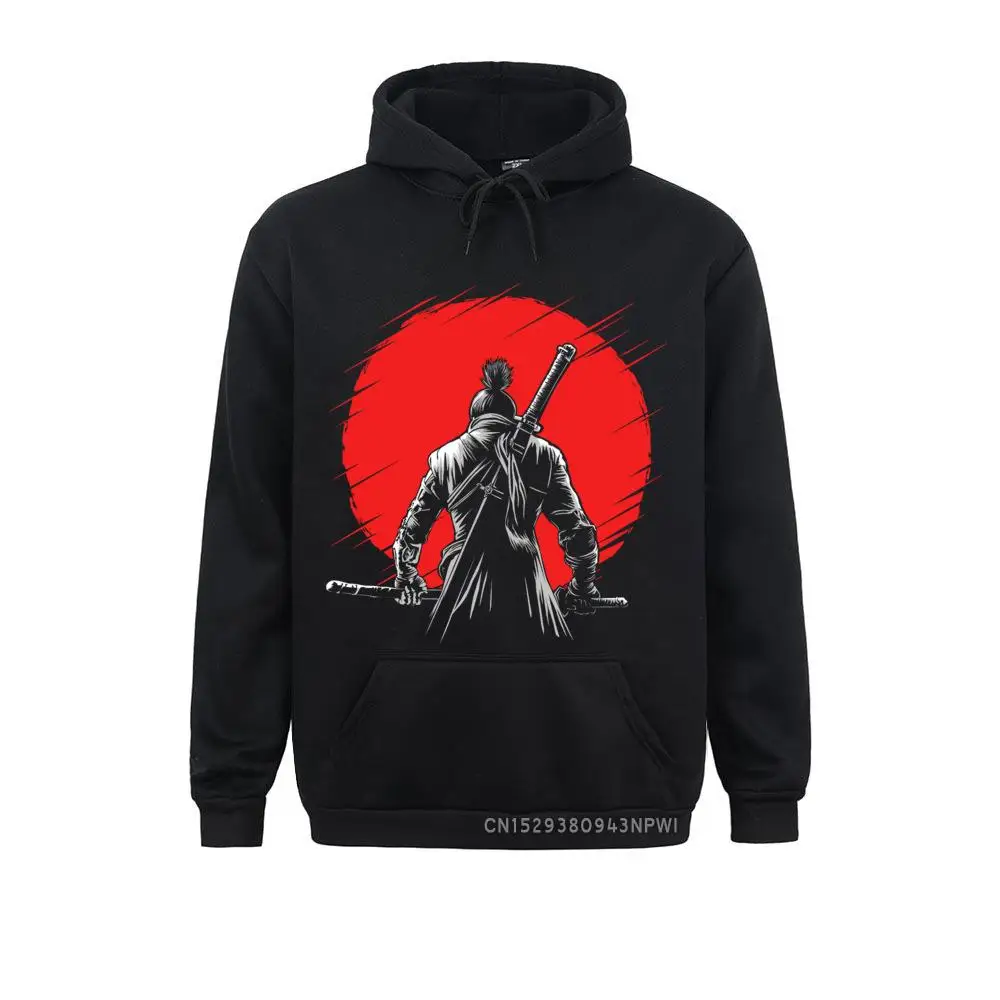 

One-Armed Wolf Red Sun Sekiro Shadows Die Twice Hoodie Men Sweatshirt Samurai Game Japanese Long Sleeve Pullover